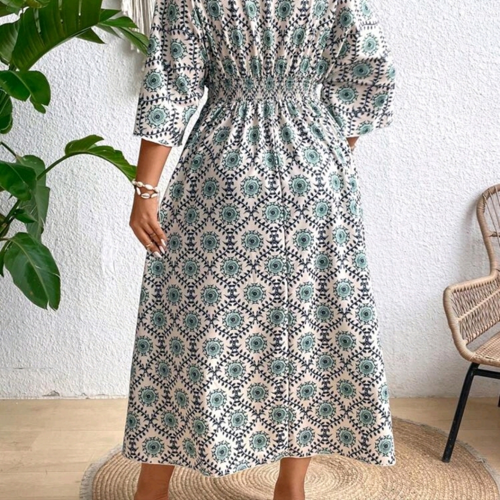SHEIN Short Sleeve Midi Dress - Picture 9 of 10
